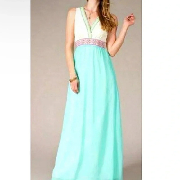 Flying Tomato Maxi Dress Embroidered Bohemian Sleeveless Maxi Dress Size M - Picture 1 of 8